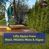 Rock Doctor Outdoor Pressure Washer Cleaner, Natural Cleaning Solution Removes Stains and Discoloration, Brightens Granite, Stone, Pavers, Fire Pits, and Concrete, Power Washer Cleaner Solution
