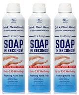 Rock Doctor Foaming Hand Soap In Seconds, 3 Pack, Spray Bottle Dispenser, Fresh Scent, No Rinse Alcohol Free Sanitizer, Gentle on Soft Skin, Home, Work, and School