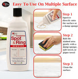 Rock Doctor Granite & Quartz Spot & Ring Remover Bottle and Stain Treatment for Coffee, Water, and Scuff Marks, Water spots, Rings. Works on Marble and other stones. Pack of 1