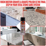 Rock Doctor Granite Polish Spray and Surface,18 oz. Can Polish Tile, Marble, Kitchen Countertop, and Natural Stone Surfaces, Streak-Free Shine