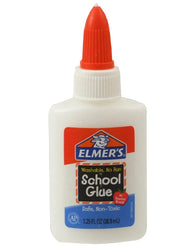 Elmer's Washable No-Run School Glue, 1.25 oz Bottle (E301) 3 Pack