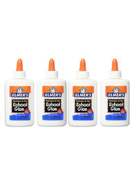 Washable No-Run School Glue, 4 oz, 1 Bottle (E304) - Pack of 2 of 2 Sets New
