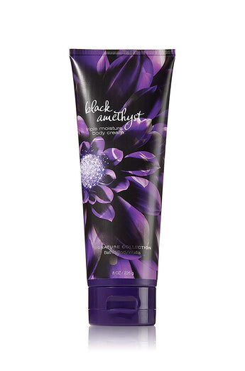 Bath and Body Works Signature Collection Black Amethyst Body Cream, 8 oz, new bottle style