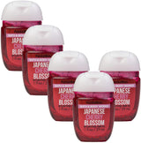 Bath & Body Works Japanese Cherry Blossom 5-Pack PocketBac Sanitizers Anti-Bacterial Hand Gel 1 Fl Oz