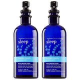 Set of 2 Bath and Body Works Aromatherapy Pillow Mist Lavender Vanilla Original Aromatherapy Collection Dark Blue Bottles Retired Collection 5.3 Ounce