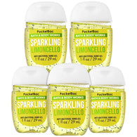 Bath and Body Works 5 Pack Pocketbac Hand Sanitizers. Limoncello. 1 Oz