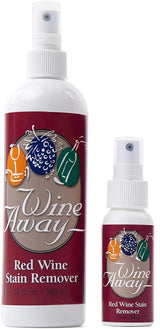 Wine Away Red Wine Stain Remover - Perfect Fabric Upholstery and Carpet Cleaner Spray Solution - Removes Wine Spots - Spray and Wash Laundry to Vanish Stain - Wine Out - 12 and 2 Ounce