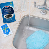Glisten Garbage Disposal Cleaner and Odor Eliminator with Foaming Action, Removes Buildup and Cleans, Lemon Scent, 4 Uses