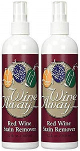 Wine Away Red Wine Stain Remover - Removes Wine Spots - Perfect Fabric Upholstery and Carpet Cleaner Spray Solution - Spray on Stain Wash and Laundry to Vanish Stain - 12-Ounces, Set of 2