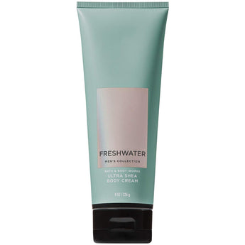 Bath and Body Works Men's Collection FRESHWATER Ultra Shea Body Cream 8 Ounce