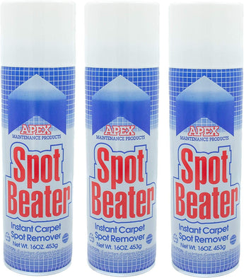 Spot Beater Instant Carpet Spot Remover for Fresh, Old & Stubborn Stains Such as Oil, Grease, Ink, Lipstick, Coffee, Pet Stains & More, 16 Oz, Pack of 3