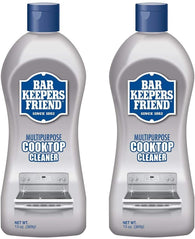 Bar Keepers Friend Multipurpose Ceramic and Glass Cooktop Cleaner | 13-Ounces | 2-Pack, 2 Pack, Natural, 26 Ounce