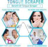 Tongue Scraper Cleaner (2 Pack) For Daily Oral Hygiene - Plastic Free Antibacterial Copper Metal - Dentist Recommended For Dental Hygiene & Fresh Breath By Absolute Ayurvedic