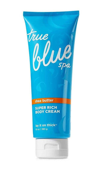 Bath and Body Works True Blue Spa Lay It On Thick Super Rich Body Cream 10 Ounce Full Size Retired Item
