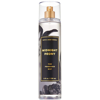 Bath and Body Works MIDNIGHT PEONY Fine Fragrance Mist 8 Fluid Ounce (2019 Limited Edition)
