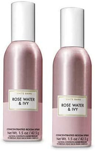 Bath and Body Works 2 Pack Rose Water and Ivy Concentrated Room Spray. 1.5 Oz.