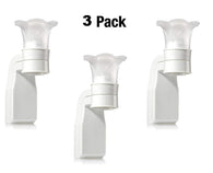 Bath & Body Works White Flower Top Wallflower Plug In Diffuser -- Set of THREE (3) Home Fragrance Wallflower Plugs
