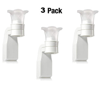 Bath & Body Works White Flower Top Wallflower Plug In Diffuser -- Set of THREE (3) Home Fragrance Wallflower Plugs