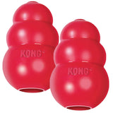 KONG Classic Medium Dog Toy Red Medium Pack of 2, Accessory and Snacks