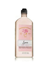Bath & Body Works 2 Pack Aromatherapy Love , Rose & Vanilla Shower Gel 10 Oz