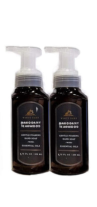 White Barn by Bath & Body Works Gentle Foaming Hand Soap in Mahogany Teakwood (2 Pack)