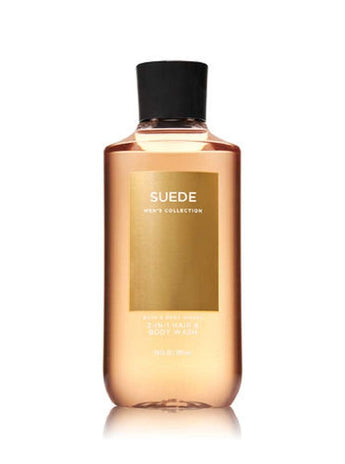Bath and Body Works Suede Men's Collection 2-IN-1 Hair and Body Wash 10 Ounce Shower Gel
