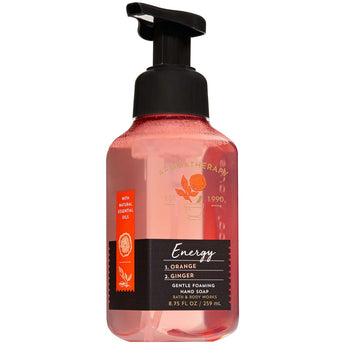 Bath and Body Works Aromatherapy ENERGY - ORANGE + GINGER Gentle Foaming Hand Soap 8.75 Fluid Ounce