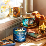 Bath & Body Works White Barn 3-Wick Candle in Mahogany Teakwood High Intensity (Pack of 2)