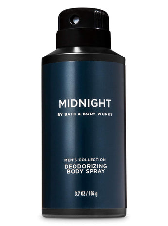 Bath & Body Works Midnight Deodorizing Body Spray for Men's 3.7 oz / 104 g