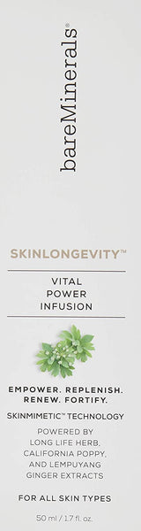 bareMinerals SkinLongevity Vital Power Infusion Serum, 1.7 Ounce