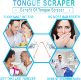 Tongue Scraper Cleaner (2 Pack) For Daily Oral Hygiene - Plastic Free Antibacterial Copper Metal - Dentist Recommended For Dental Hygiene & Fresh Breath By Absolute Ayurvedic