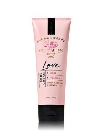 Bath and Body Works Aromatherapy Love Rose Vanilla Body Cream 8 Ounce