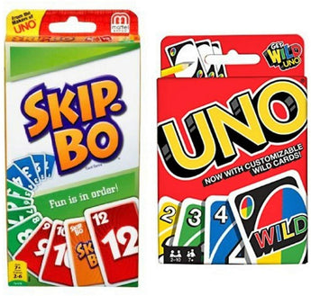 Skip Bo card game bundled with Uno card game