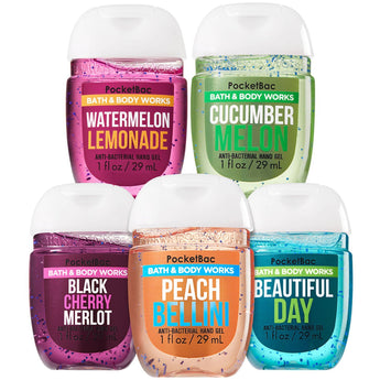 Bath and Body Works Fruity & Fresh 5-Pack PocketBac Sanitizers