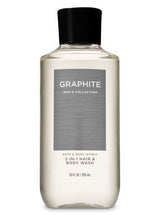 Bath and Body Works Just for Him Gift Set GRAPHITE FOR MEN Ultra Shea Body Cream and 2-in-1 Hair + Body Wash. Full Size