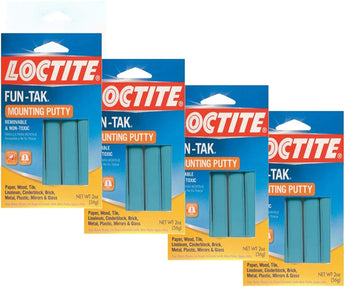 Loctite Fun-Tak Mounting Putty 2-Ounce (1087306) - 4 Pack
