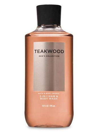 Bath and Body Works, Signature Collection Teakwood 2-in-1 Hair + Body Wash (10 oz)