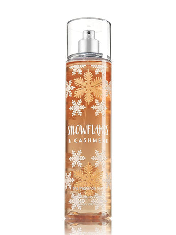 Bath and Body Works Cashmere Snowflakes Fine Fragrance Mist 8 Ounce Full Size