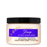 Bath & Body Works Aromatherapy Sleep Lavender Cedarwood Creamy Body Scrub with Natural Essential Oils 11.5 oz / 326 g