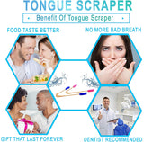 Tongue Scraper Cleaner (2 Pack) For Daily Oral Hygiene - Plastic Free Antibacterial Copper Metal - Dentist Recommended For Dental Hygiene & Fresh Breath By Absolute Ayurvedic