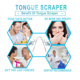 Tongue Scraper Cleaner (2 Pack) For Daily Oral Hygiene - Plastic Free Antibacterial Copper Metal - Dentist Recommended For Dental Hygiene & Fresh Breath By Absolute Ayurvedic