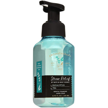 Bath and Body Works Aromatherapy STRESS RELIEF - EUCALYPTUS + TEA Gentle Foaming Hand Soap 8.75 Fluid Ounce