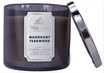 Bath & Body Works, White Barn 3-Wick Candle, Mahogany Teakwood – Absolute  Products Store