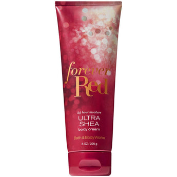 Bath and Body Works FOREVER RED Ultra Shea Body Cream 8 Ounce (2018 Limited Edition)