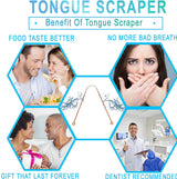 Tongue Scraper Cleaner (2 Pack) For Daily Oral Hygiene - Plastic Free Antibacterial Copper Metal - Dentist Recommended For Dental Hygiene & Fresh Breath By Absolute Ayurvedic