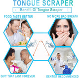 Tongue Scraper Cleaner (2 Pack) For Daily Oral Hygiene - Plastic Free Antibacterial Copper Metal - Dentist Recommended For Dental Hygiene & Fresh Breath By Absolute Ayurvedic