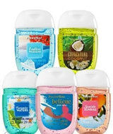 Bath and Body Works Anti-Bacterial Hand Gel 5-Pack PocketBac Sanitizers, Assorted Scents, 1 fl oz each