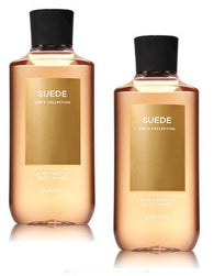 Bath and Body Works 2 Pack Men's Collection 2 in 1 Hair and Body Wash SUEDE.
