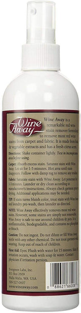 Wine Away Red Wine Stain Remover All Purpose Cleaner 12 Oz. Bottle, Set of 3