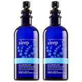 Set of 2 Bath and Body Works Aromatherapy Pillow Mist Lavender Vanilla Original Aromatherapy Collection Dark Blue Bottles Retired Collection 5.3 Ounce